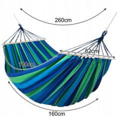 Malatec Vrtna viseća mreža za dvije osobe 180x160cm do 150kg duga plava