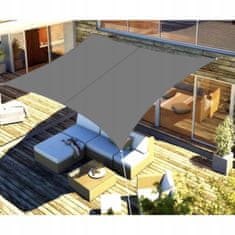 Malatec Vodootporno UV vrtno sjenilo jedro 3x2m pravokutno sivo