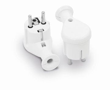 Plast Rol UNI-SCHUKO KUTNI UTIKAČ, 2P+Z 16A, 250V BIJELI - VT-301-0050