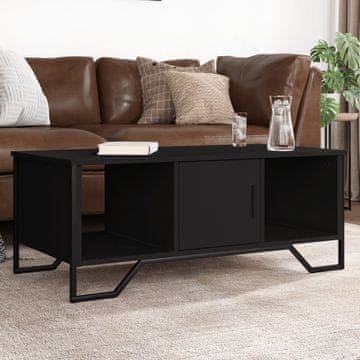 Vidaxl Klub stolić, crni 100x51x40 cm, materijal na bazi drva