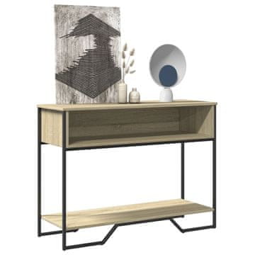 Vidaxl Konzolni stolić, hrast sonoma, 100x35x74,5 cm