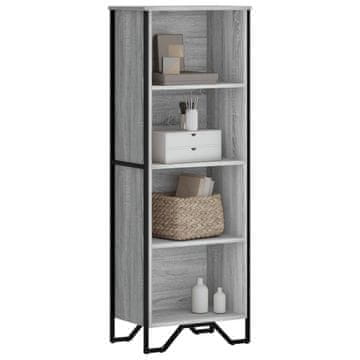 Vidaxl Polica, sivi hrast sonoma, 50x31x137,5 cm, materijal na bazi drva