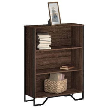 Vidaxl Polica za knjige, smeđi hrast, 80x31x106 cm, materijal na bazi drva