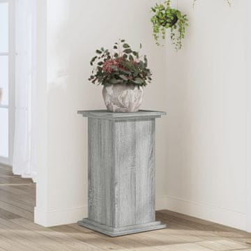 Vidaxl Stalak za biljke, sivi hrast sonoma, 33x33x60 cm