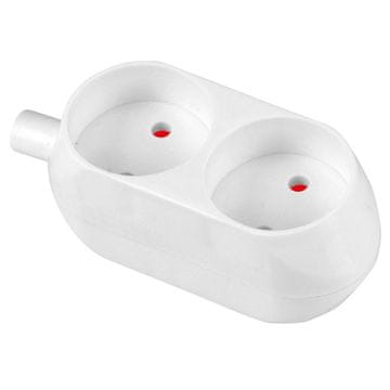 Plast Rol Dvostruka utičnica 16A 250V izmjenjiva B/U bijela - VT-302-0020
