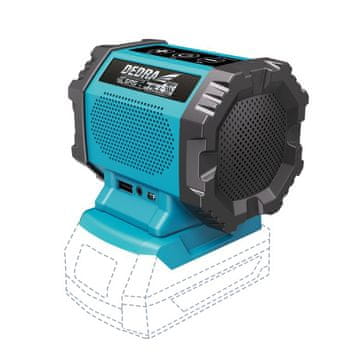 Dedra 18V USB sas Bluetooth punjivi zvučnik - DED7004