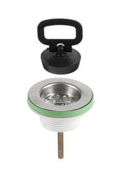Diamond Odvod s čepom za plastični sudoper 1.1/2' (WJ.107) - dsp.kor 1.12