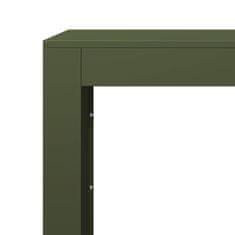 Vidaxl Stalak za drva za ogrjev zeleni 100x40x100 cm čelik