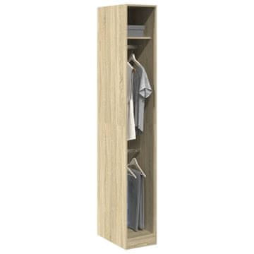 Vidaxl Ormar, Sonoma hrast, 30x50x200 cm, materijal na bazi drva