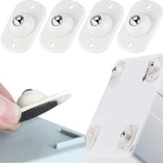 HOME & MARKER® Samoljepljivi kotačići 360° za namještaj, univerzalni rotirajući kotači za stolove, stolice i ormari (12 kom) | STICKYWHEEL