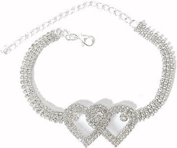 VIVVA® Narukvica za gležanj, ženska zapestnica za nogu, modni dodatak elegantni lančić za nogu, univerzalna veličina (srebrna) | DIAMONDS