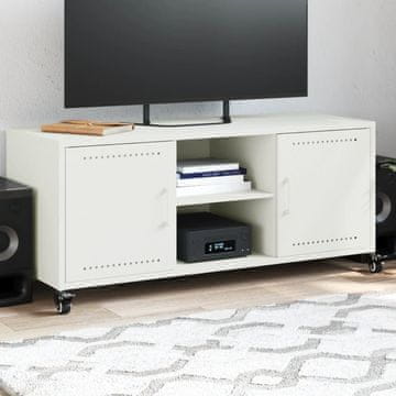 Vidaxl TV ormarić bijeli 100,5 x 39 x 43,5 cm čelik