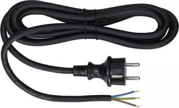 Plast Rol Spojni kabel s ravnim utikačem IP44 3*2,5 H07RN-F 3M crni - E+20-026