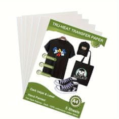 VIVVA® Transfer papir za tkanine – inkjet, za majice i tekstil, 5 kom | INKTRANSFER