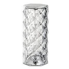 HOME & MARKER® Kristalna LED stolna lampa, s akrilnim uzorkom, USB punjiva, dekorativna svjetiljka, promjena boja | MOODLIGHT