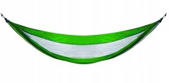Malatec Vrtna viseča mreža za dva 260x131cm do 150kg najlon zeleno siva