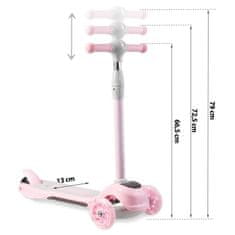 Ricokids Ricokids Piko trokotačni skuter - roza