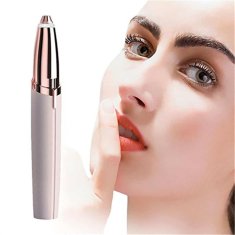 FRILLA® Bezbolni brivnik za obrve, LED svjetlo, precizno oblikovanje, prijenosni trimer za lice | TOUCHBROW SHAVER