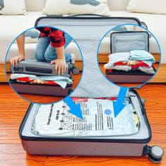 HOME & MARKER® Vakuumske vrećice za odjeću i putovanja, set 2 kom, organizacija garderobe i zaštita od prašine | VACUUMBAGS