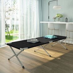 Malatec Sklopivi kamperski krevet Oxford 189x70x43cm do 110kg crni