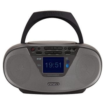 AIWA prijenosni CD/MP3/USB/Bluetooth radio - Boombox s DAB+/FM-RDS BBTU-500DAB/BK