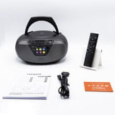 AIWA prijenosni CD/MP3/USB/Bluetooth radio - Boombox s DAB+/FM-RDS BBTU-500DAB/BK