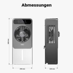 Wiltec Prijenosni klima uređaj 37W sa vodenom maglicom 1500ml + daljinski upravljač