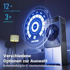 Wiltec Prijenosni klima uređaj 37W sa vodenom maglicom 1500ml + daljinski upravljač