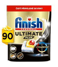 Finish Ultimate All in 1 kapsule za perilicu posuđa, limun, 90 komada