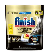 Finish Ultimate All in 1 kapsule za perilicu posuđa, limun, 90 komada