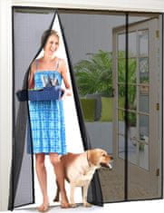 HOME & MARKER® Magnetna mreža protiv komaraca za vrata, komarnik na magnet, zaštita od insekata (210 x 100 cm) | INSECTPROTECT