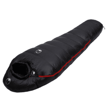 MXM BS-1600 Najjeftiniji zimski vreća s perjem 1600g perja / do -20° - Crna