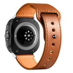 Tech-protect Leatherfit remen za Samsung Galaxy Watch Ultra 47mm, brown