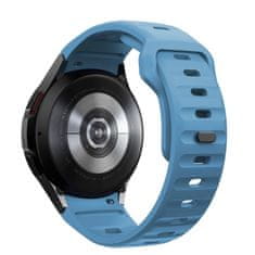 Tech-protect Silicone Line remen za Samsung Galaxy Watch 4 / 5 / 5 Pro / 6 / 7 / FE, montego blue
