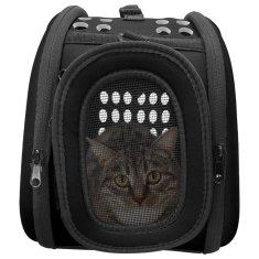 LIVEFY Transporter transportna torba za mačke i pse 42x32 cm, crna