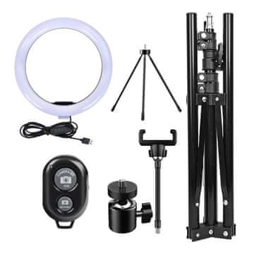 LIVEFY RL-15 svjetlosni prsten + stativ 2.2m, crno