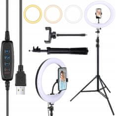 LIVEFY RL-12 svjetlosni prsten + stativ 2.2m, crno
