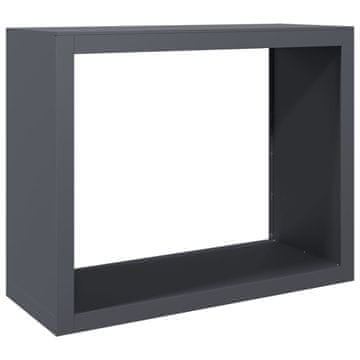 Vidaxl Stalak za drva za ogrjev antracit 100x40x80 cm čelični