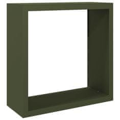 Vidaxl Stalak za drva za ogrjev zeleni 100x40x100 cm čelik