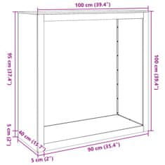 Vidaxl Stalak za drva za ogrjev zeleni 100x40x100 cm čelik