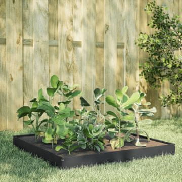 Vidaxl Povišena gredica antracit boje 100x100x18,5 cm čelik