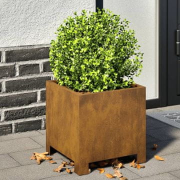 Vidaxl Vrtne posude 2 kom 30x30x30 cm Corten čelik
