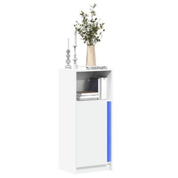 Vidaxl LED ormarić bijeli 42,5x34x100 cm materijal na bazi drveta