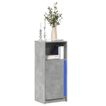 Vidaxl LED ormarić betonsko-sivi 42,5x34x100 cm