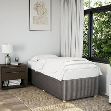 Vidaxl Okvir kreveta bez madraca boje taupe 90x200 cm tkanina