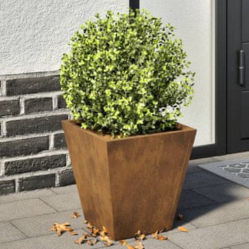 Vidaxl Vrtne posude 2 kom 30x30x30 cm Corten čelik