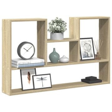 Vidaxl Zidna polica Sonoma hrast 99x15x60 cm Materijal na bazi drveta
