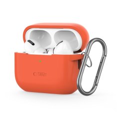 Tech-protect Silicone Hook maska za Apple AirPods Pro 1 / 2, zaranča