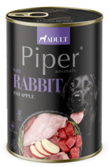 Piper mokra hrana za pse, kunić i jabuka, 24x400 g