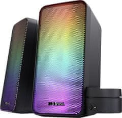 Trust GXT 611 WEZZ Osvijetljeni zvučnik, 2.0, RGB, crni (24587)